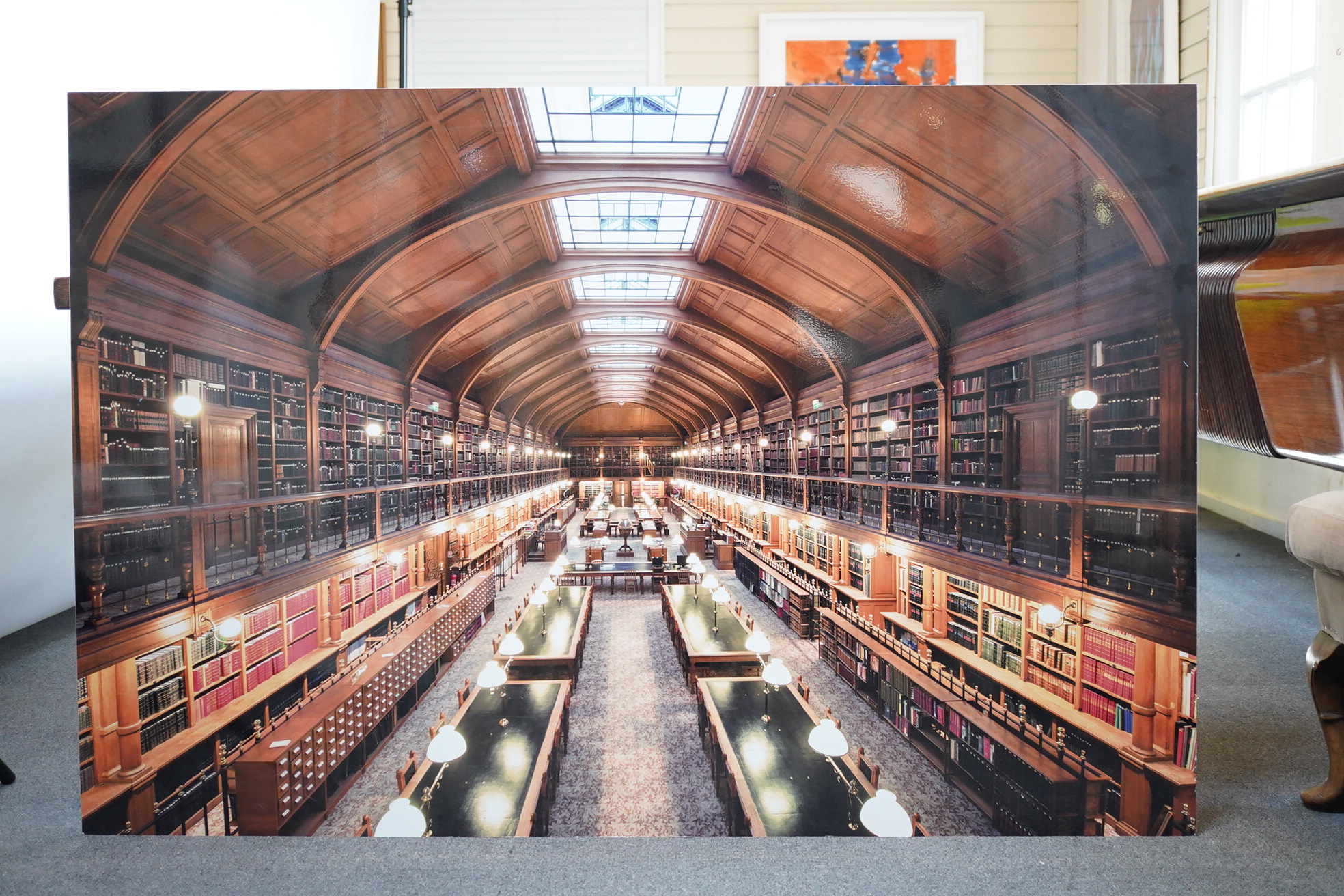 A Franck Bahbot 'Bibliotheque de l' Hotel de Ville' 23/200, 100cm x 150cm, certificate on reverse